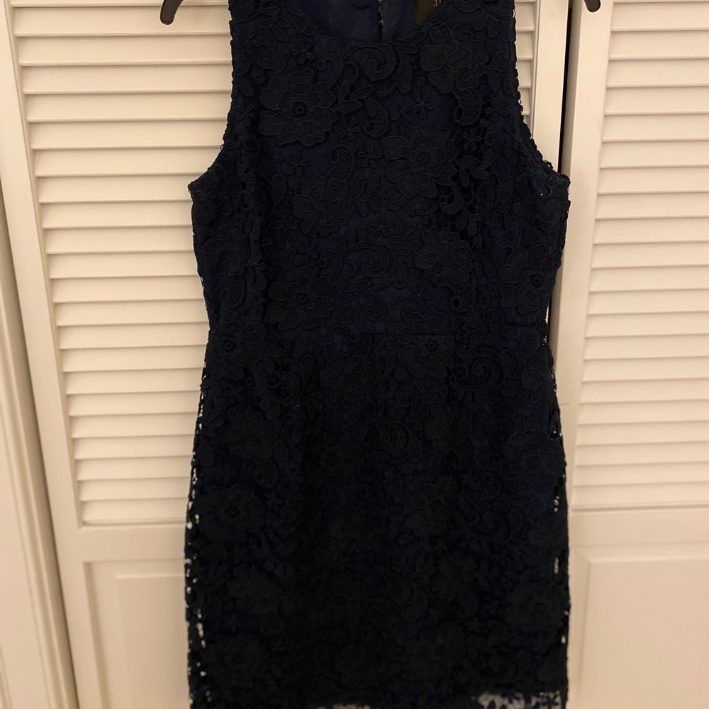 JCrew Navy Lace Dress